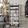 Seadasyoon 6 Tier 10in Slim Rolling Storage Cart with Handle,