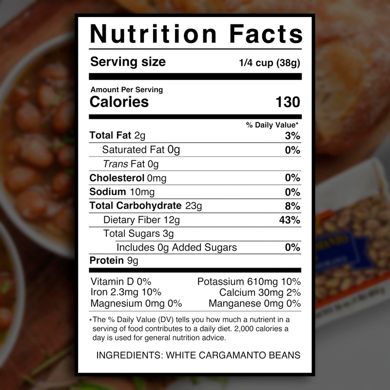 La Fe Frijol Cargamanto Blanco 16oz - 3 Pack -