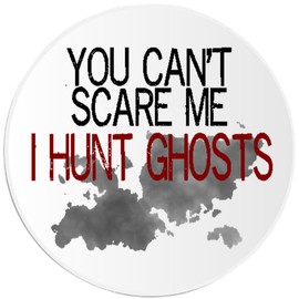 Kiwi Gifts You Can't Scare Me I Hunt Ghosts - 25 Pack Circle Stickers 3 Inch - Paranormal