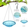 4 Pcs Hanging Bird Baths for Outdoors 9.2 inch Bird