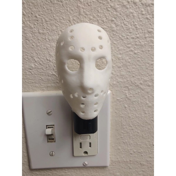 Unbranded 3D Printed Jason Hockey mask Night light