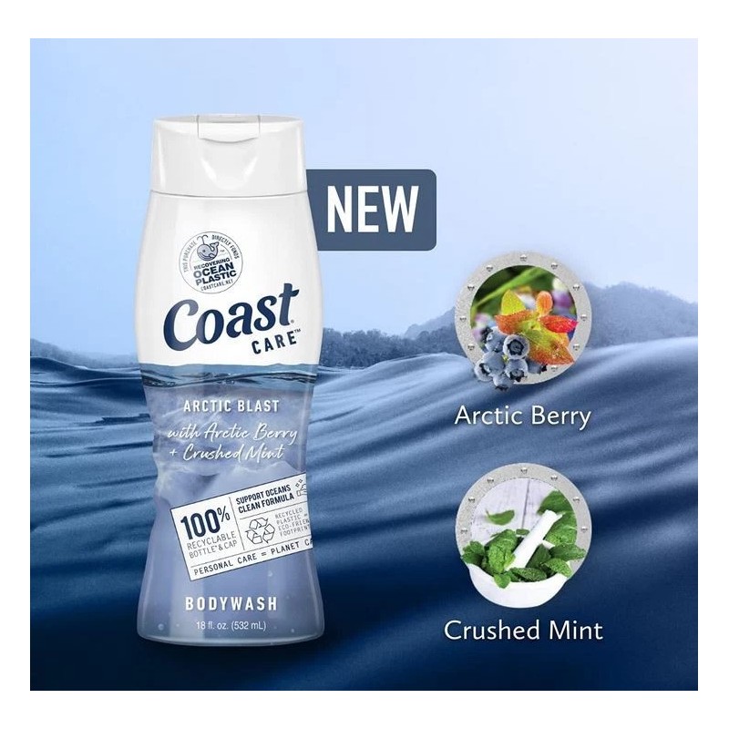 Coast Care Body Wash Arctic Blast - 18 fl oz