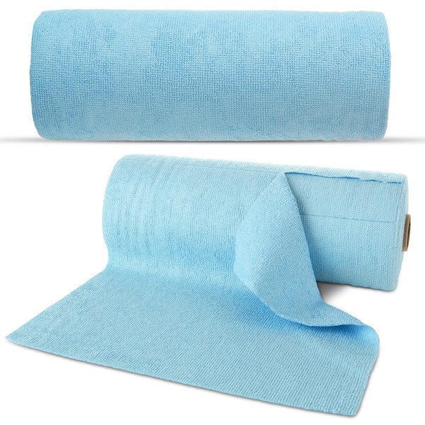 LDXDRU Microfiber Cleaning Cloth Roll, 100 Pack Tear Away Microfiber