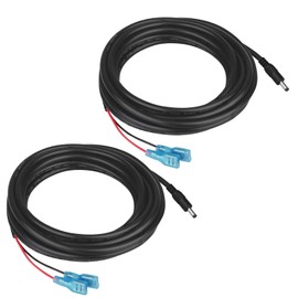 Varbmt 4.0x1.7mm DC Plug Trail Camera, Trail Camera Power Cord, 6.5FT(2M) 4.0x1.7mm DC External Power Cable Compatible with Tactacam Reveal X, XB, SK, Snyper Cameras, 2PCS