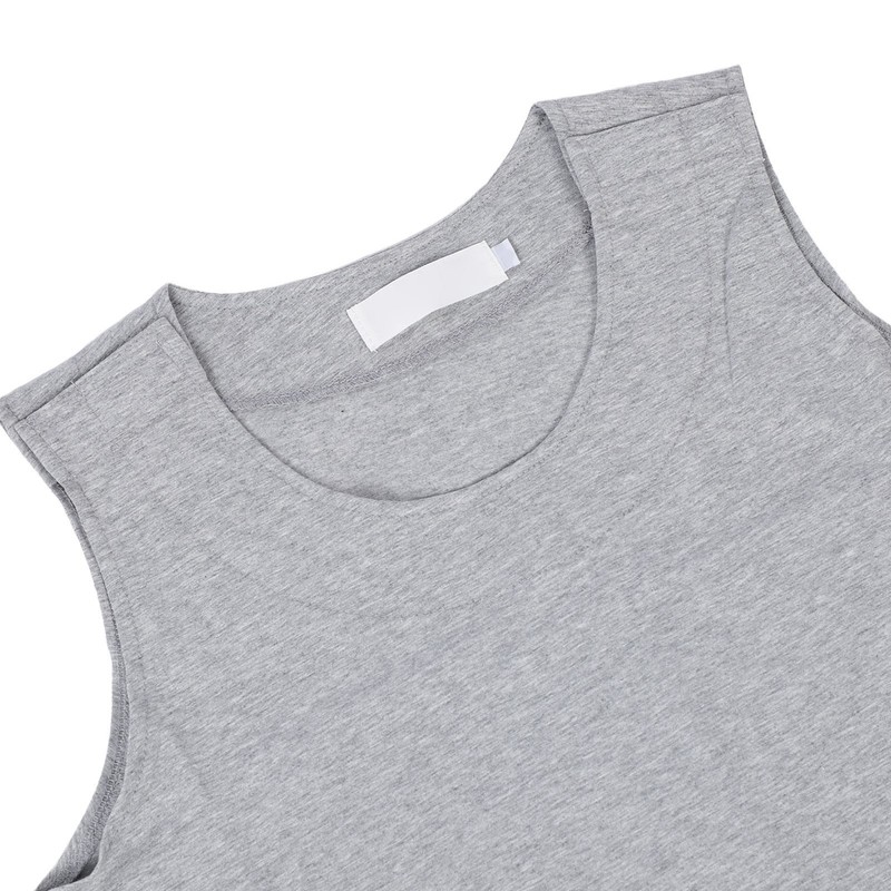 Unisex Cotton Vest Easy Wear Removal Side Full Opening Sleeveless