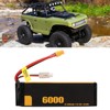 3S Lipo Battery 60C 11.1V 6000mah Impact Resistant Long Life