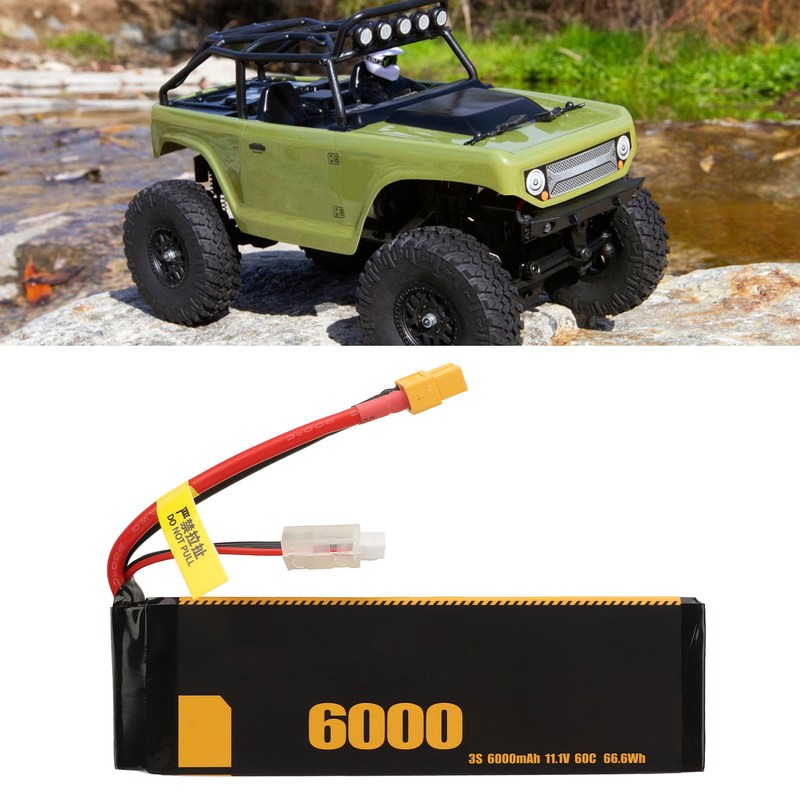 3S Lipo Battery 60C 11.1V 6000mah Impact Resistant Long Life