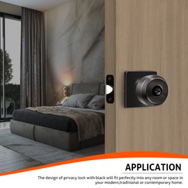 Haidms Oil-Rubbed Bronze Interior Door Knobs, Door Knobs Interior Bedroom, Interior Door Knobs Privacy, Bronze Finish Door Knobs Interior, Door Knobs Bulk(1 Packs Square Panel Interior Door Konbs)