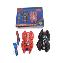 Charmofun Walkie Talkie Kinder, Spielzeug ab 3 4 5 6 7 8 9 10 Jahre Junge Mädchen, Walky Talky mit Schlüsselband, Spider Spielzeug Walkie Talkie für Outdoor Wandern Camping (Drahtlos)