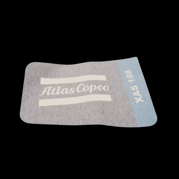 Atlas Copco Model XAS 188 Curbside Label 1310222751