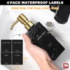 GMISUN Gold Soap Dispenser, Black Soap Dispenser Bathroom with Stainless