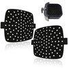 MATI 2PCS Reusable Air Fryer Liners, Non Stick Surface, Large