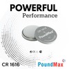 PoundMax CR 1616 Batteries 3v Lithium Button Cell Battery Combo