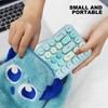 Keyboard Mouse Combo 2.4GHz Wireless Cute Retro 68 Round Keycaps