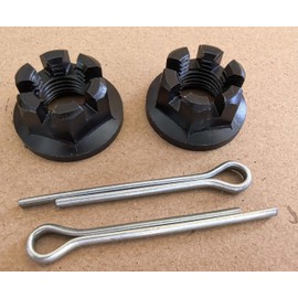 2Pcs Rear Axle Castle Nuts M14*1.5 Replacement for Yamaha ATV 90171-14037 Banshee 350 Blaster 200 Warrior 350 Raptor 350 660 YFZ450 Breeze Moto-4 Grizzly 125