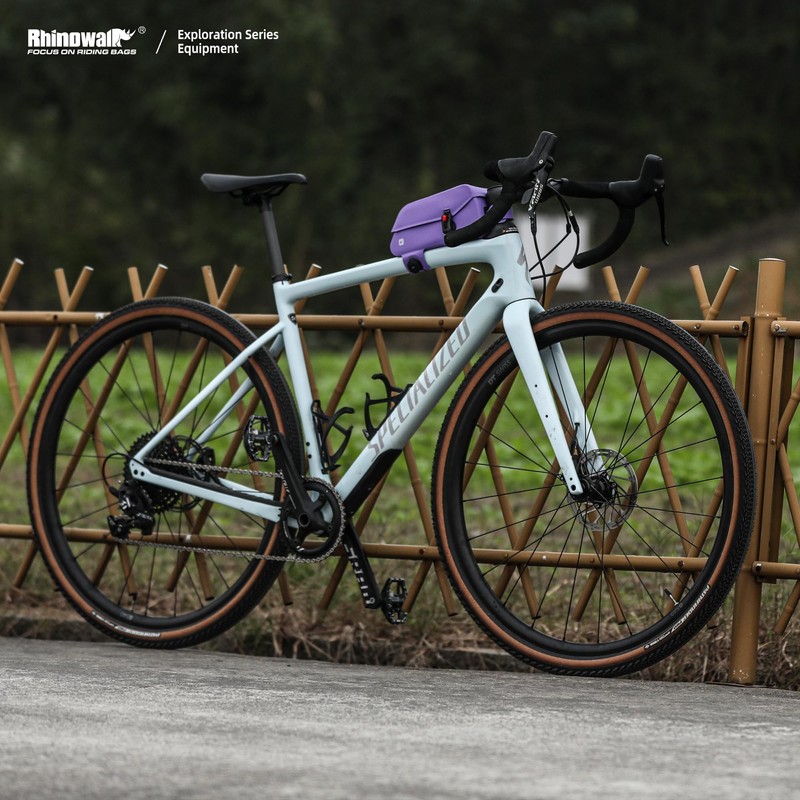 Rhinowalk - Bolsa para cuadro de bicicleta con solapa magnética
