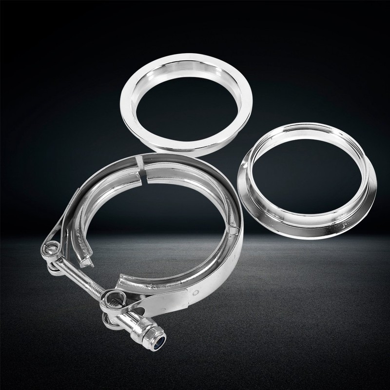 3" Inch Stainless Steel V Band Clamp with 2 Flange