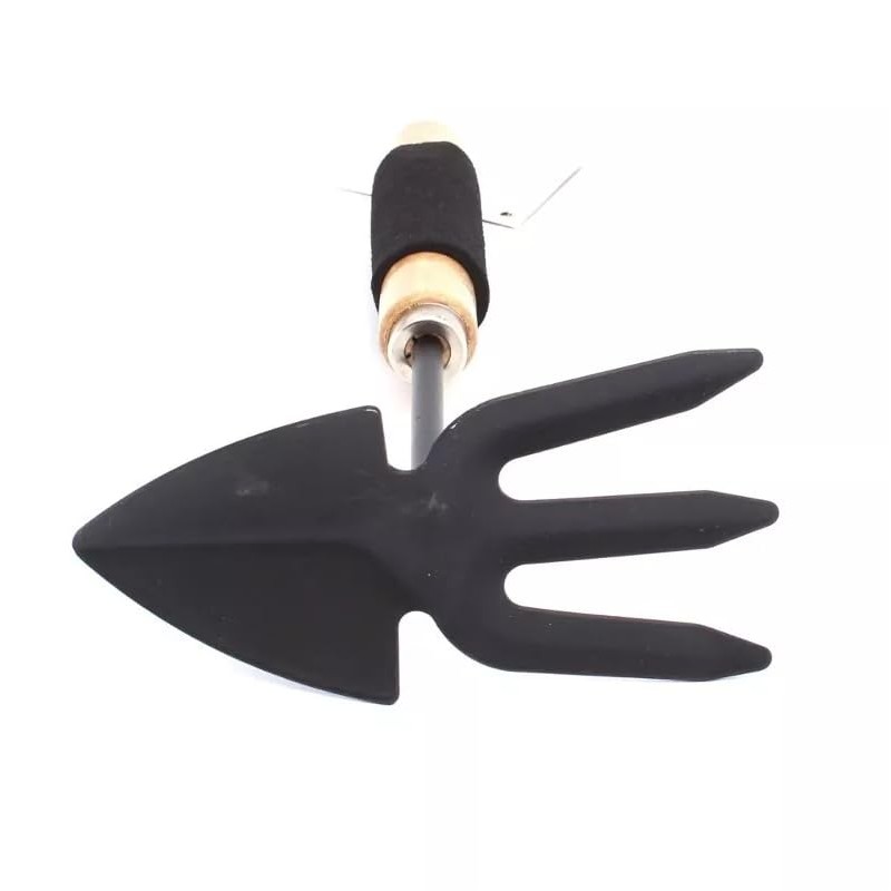 Garden Hand Claw Hoe, 30.5 cm Steel Head with Wooden