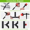 Rolcoassuns 100Pcs 1/4 Inch Adjustable Irrigation Drippers, 360° Micro Drip