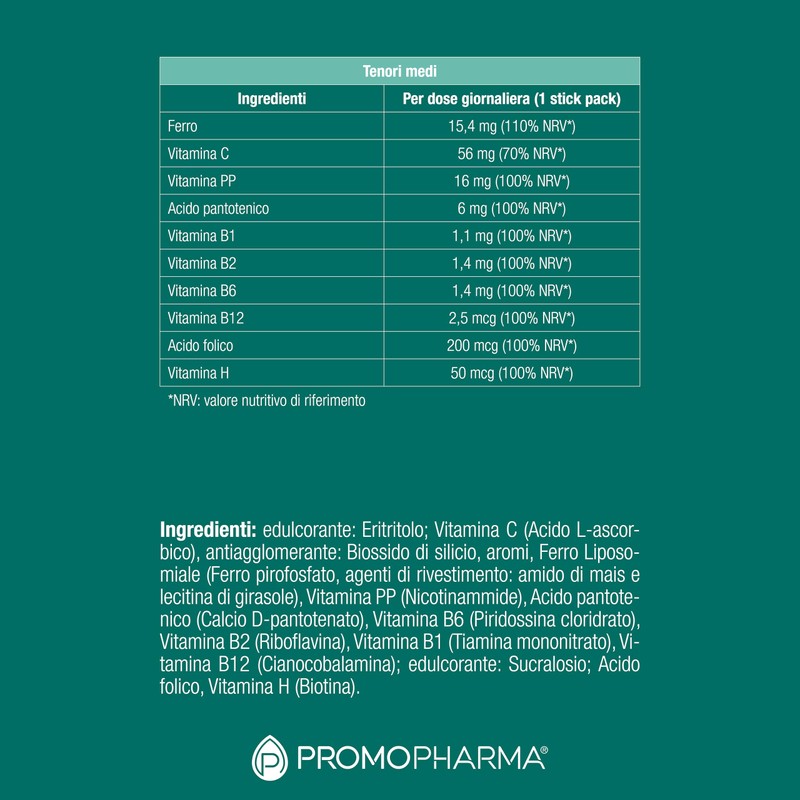Ferro Pocket - Integratore di Ferro Liposomiale con Vitamina B