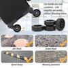 Volein 4 Pcs 50x21cm Suitcase Wheels Replacement, Plastic Suitcase Caster