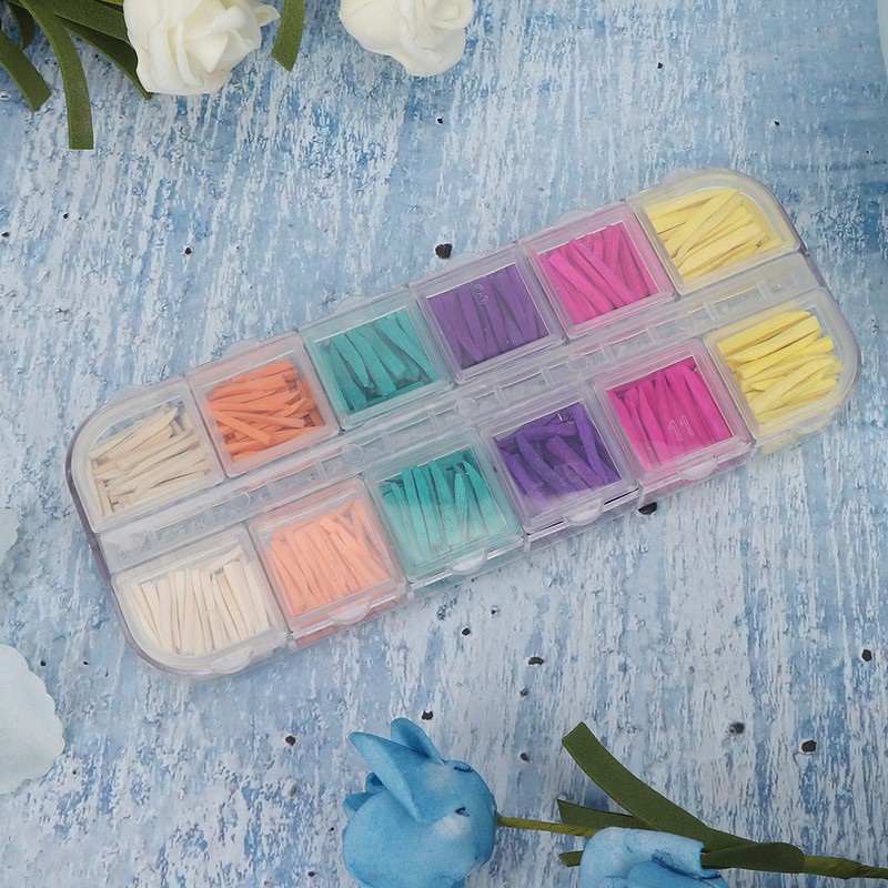 Colorful Dental Restoration Interdental Composite Contoured Wooden Wedges (600pcs)