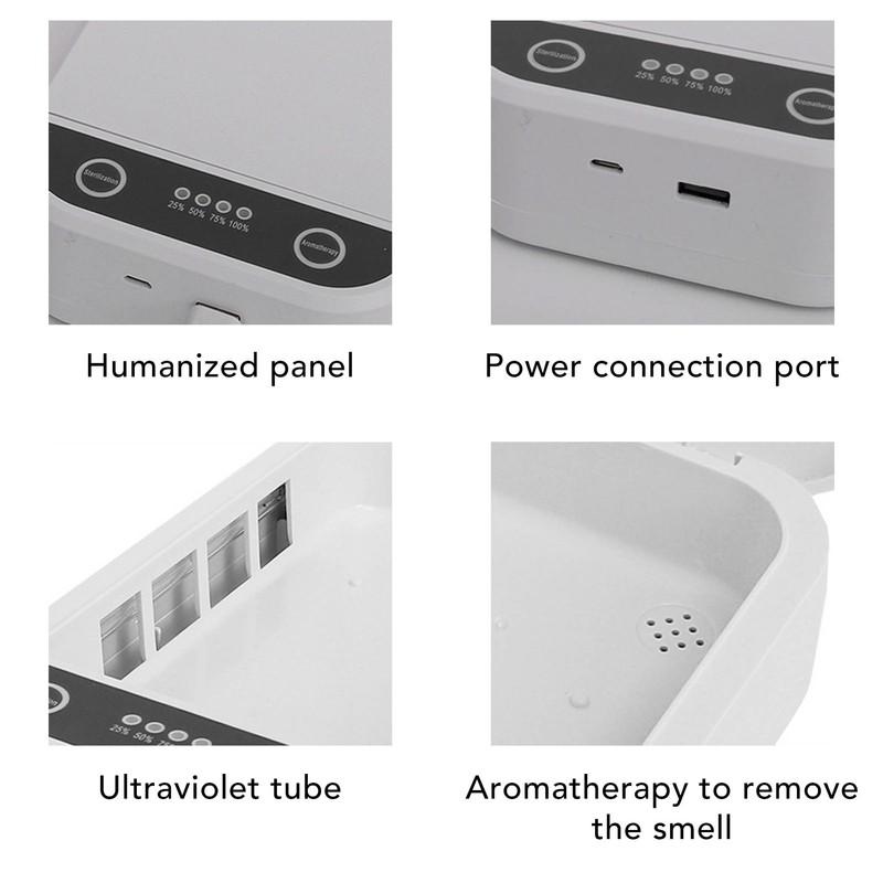 Cell Phone Cleaner Box UVC Light Cleaner Box Multifunctional Cleaner