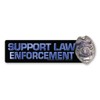 Support Law Enforcement with Badge Bumper Strip Magnet by Magnet