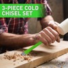 3-Piece Heavy Duty Cold Chisel Set, 3/8-Inch, 1/2-Inch, 5/8-Inch Premium