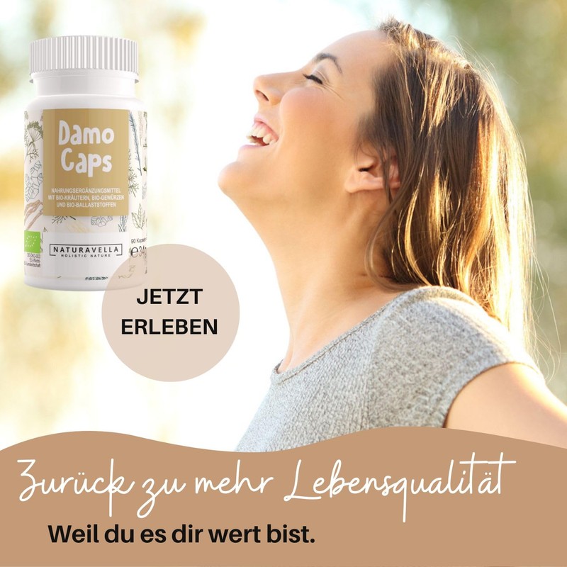 Dr. Elisabeth DamoCaps® | Intestinal Capsules with High-Quality Organic Herbs