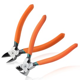 LEONTOOL Diagonal Pliers for Flush Cut Plastics, 45° & 90° Angled Wire Cutters for Crafting, Wire Side Cutter Clipper, Precision Wires Snips Flush Cutter for Jewelry Making, Electronic, Model, Floral