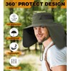 Wide Brim Sun Hats with Breathable for Fishing, Hiking (US,