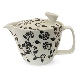 J-kitchens Coffee & Tea Teapot (Stainless Steel Filter) Teapot, 8.5 fl oz (240 ml), For 1 Person Hasamiyaki, Made in Japan, Dishwasher Safe, Karahana (Brown)