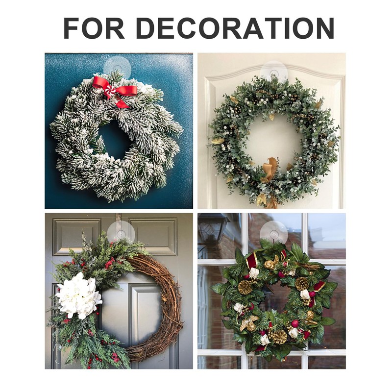 eZAKKA 45mm Transparent Suction Cup, Suction Cup Hooks Shower Wall