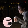 Bluetooth Clock Speaker Round Small Support Memory Card Wireless Alarm