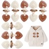 Pack of 8 Toggle Buttons Toggle Fastener Children's Duffle Coat