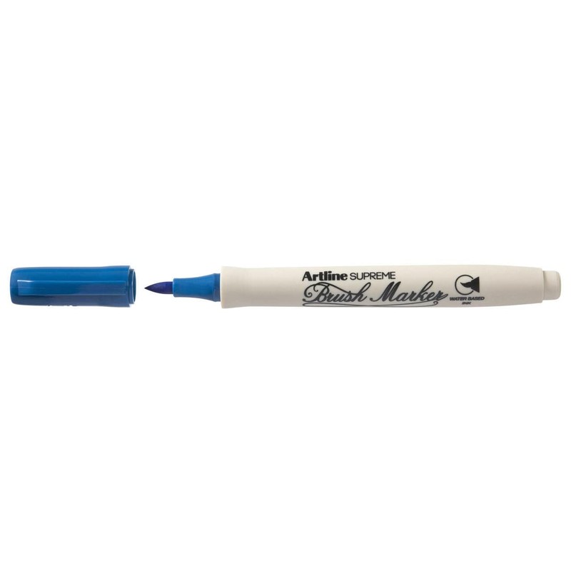 artline Royal Blue Supreme Brush Marker Pen