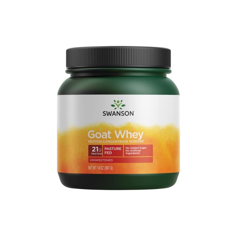 Swanson Goat Whey Protein Concentrate 14 Ounce (397 g) Pwdr