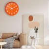 HZDHCLH 20 cm Silent Wall Clock without Ticking Sweeping Second