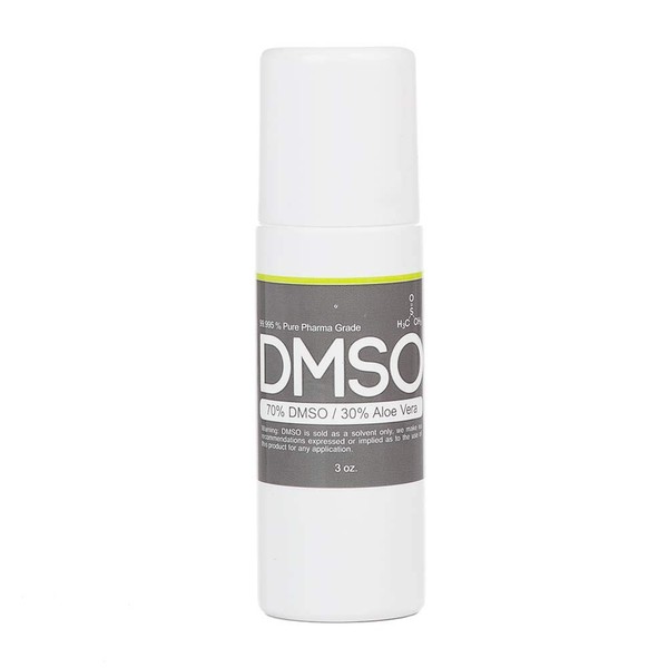 DMSO 70/30 3 oz. w/ Aloe Vera Liquid Roll on Super Biologic 99.995% Low Odor Pharma Grade Liquid