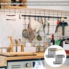 TEKONDA Pack of 12 S Hooks Kitchen Hooks Black Aluminium