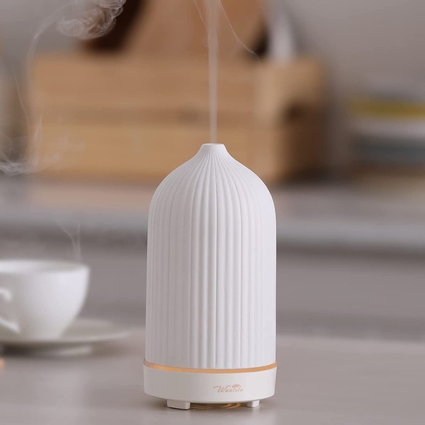Ceramic Diffuser, Ultrasonic Essential Oil Diffuser, Cool Mist Humidifier with Waterless Auto Shut-off for Baby Home Office
