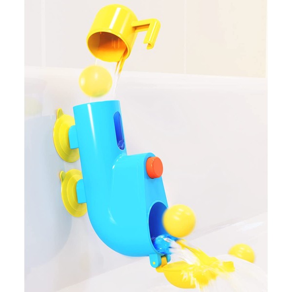 Fill N' Splash Submarine Bath Toy - Bath Toys for Toddlers 1-3 - 4 - 5 Years Old Bath Tub Toys for Boys & Girls - Toddler Bath Toys - Bathtub Toys - Baby Bath Toys - Perfect for Toddler Bath