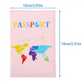 ALLY-MAGIC Passport Holder Cover, PU Leather Passport Cover for Women Men Travel Wallet Case Organiser with Wallet for Credit Card Money Business Card Passport Boarding Passes Y7CYHZJ
