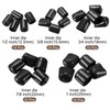 sourcing map 50pcs Round End Protective Caps Rubber Cover 1/2"