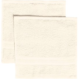 REDBEST Flannel Chicago Cream Size 30 x 30 cm - Absorbent, Durable, Ideal for Travel, Sports (Other Colours) Pack of 2