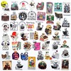 50Pcs Funny I Love Reading Stickers Cute Skeleton Reading Inspiring