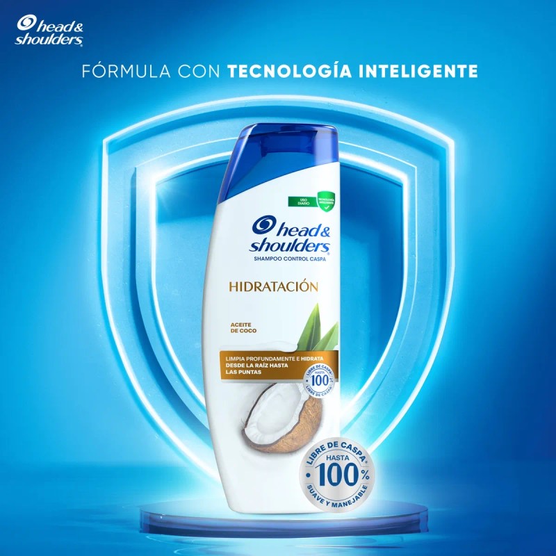 Shampoo Control Caspa Head & Shoulders Hidratación, 180 ml