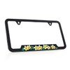 Plumeria Plastic License Plate Frame