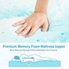 Mattress Topper, King Size Cooling Memory Foam Bed Toppers, 2